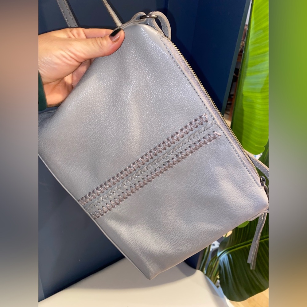 The Sak Taupe Bag with Fabric Accents